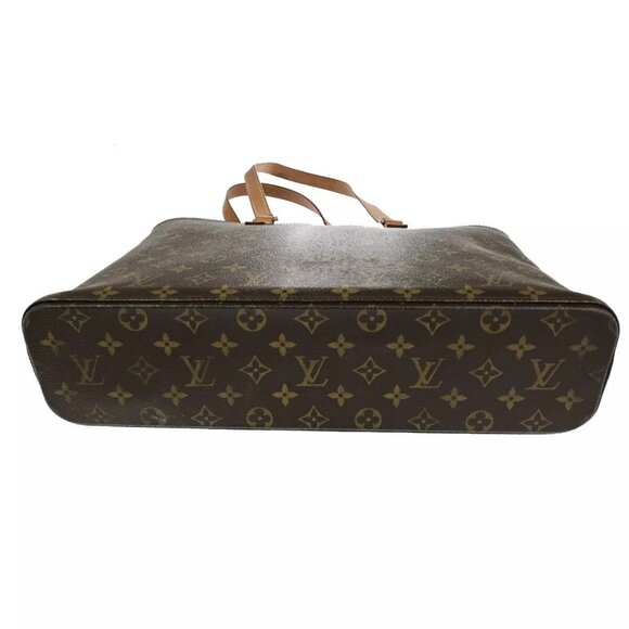 LOUIS VUITTON Logo Luco Shoulder Tote Bag Monogram Leather Brown - Picture 8 of 16